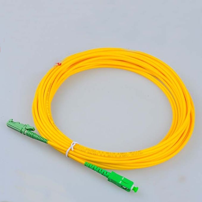 FTTH E2000 এপিসি - এসসি / এপিসি ফাইবার অপটিক প্যাচ কর্ড, একক মোড Simplex কেবল