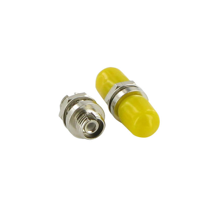 Ftth নেটওয়ার্ক জন্য হলুদ Simplex সেন্ট টু অ্যাডাপ্টার ফাইবার অপটিক মেটাল উপাদান