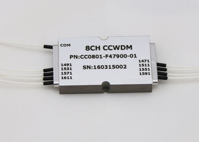 এমইএক্স / ডিএমইউএক্স সিস্টেমের জন্য 1 x 8 CCWDM মডিউল কমপ্যাক্ট সাইজ এলসি / ইউপিসি সংযোগকারী প্রকার