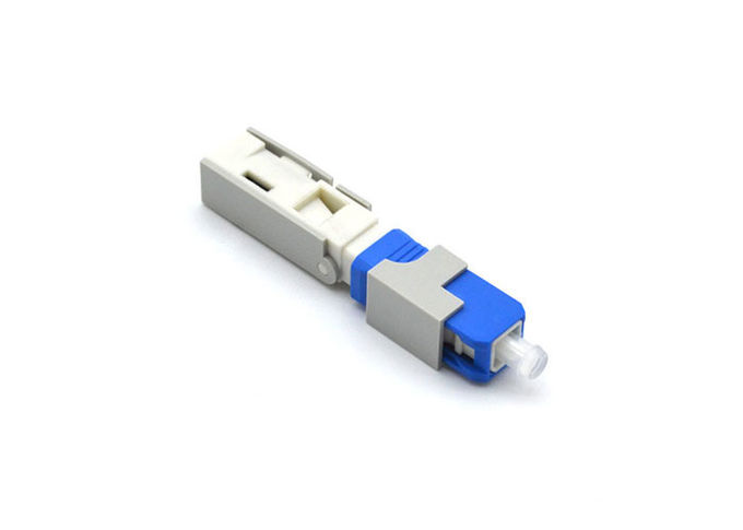 Clamshell / স্ক্রু ফাইবার অপটিক ফাস্ট সংযোগকারী FTTH ড্রপ তারের জন্য সবুজ 55mm