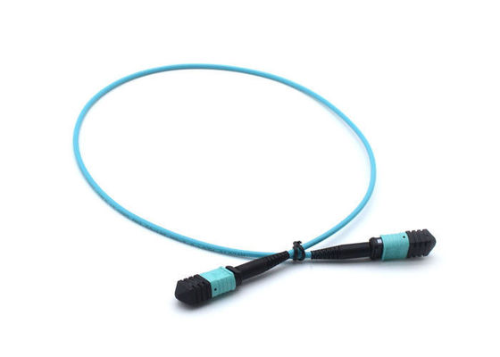 FTTH টেলিকম এমপিও Simplex প্যাচ কর্ড, নীল 8 কোর / 12 কোর ফাইবার অপটিক কেবল APC মসৃণতা সরবরাহকারী