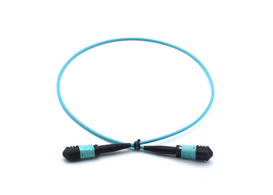 FTTH টেলিকম এমপিও Simplex প্যাচ কর্ড, নীল 8 কোর / 12 কোর ফাইবার অপটিক কেবল APC মসৃণতা সরবরাহকারী