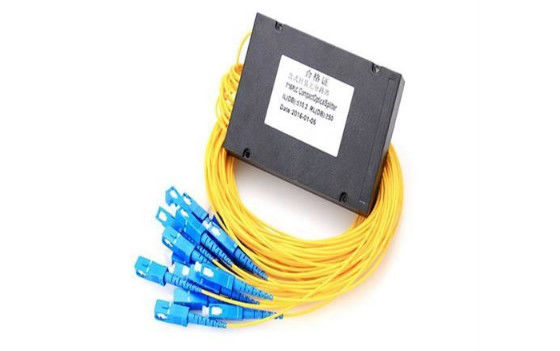 1/16 ওয়ে FTTH অপটিক্যাল কেবল Splitter, অপটিক্যাল কর্ড Splitter টেস্ট সরঞ্জাম জন্য ABS বক্স প্যাকেজ সরবরাহকারী