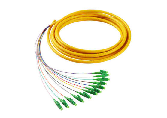 G652 FTTH অপটিক্যাল পিগটাইল, এলসি / এপিসি সংযোগকারী প্রকার একক মোড ফাইবার পিগটেল সরবরাহকারী