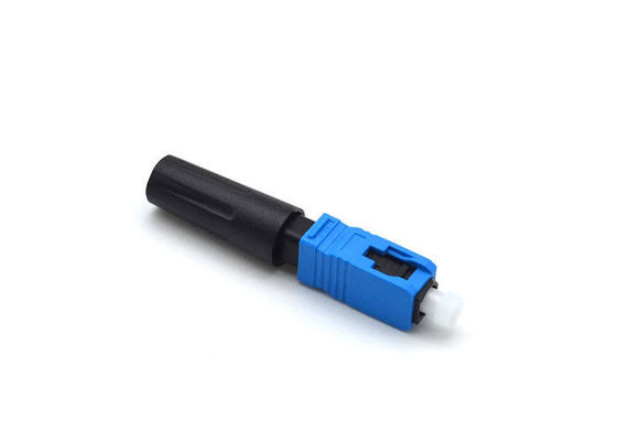 50 মিমি ব্লু ফিল্ড অ্যাসেম্বল সংযোজক FTTB / FTTH 250 - 900um ব্যাসের জন্য একক মোড সরবরাহকারী